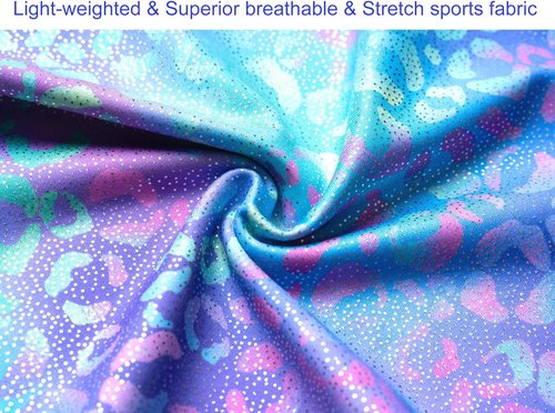 Domusgo Gymnastics Leotards - Sparkly One-Piece Tumbling Outfit for Girls | Perfect Fit & Style