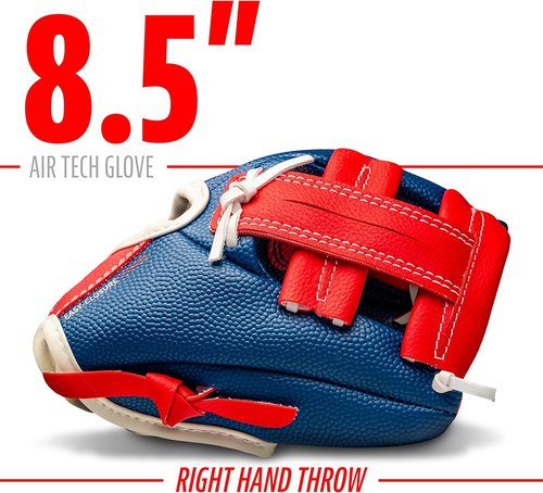 Franklin Sports Air Tech Baseball Glove - Soft Foam Design for Tee Ball - Lightweight & Durable