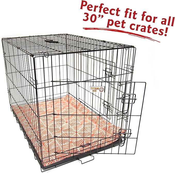 30" Charlie Salmon Orange Crate Dog Bed Mat By Majestic Pet Products