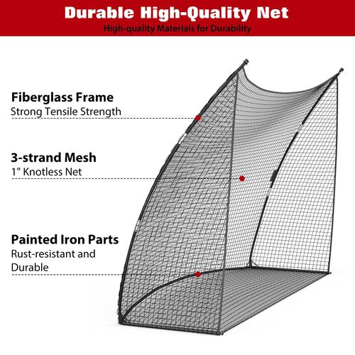 10x7 FT Golf Practice Net, Golf Hitting Nets for Backyard, Includes Carry Bag, Portable Training Golfs Equipmet Perfect for Swing and Chipping