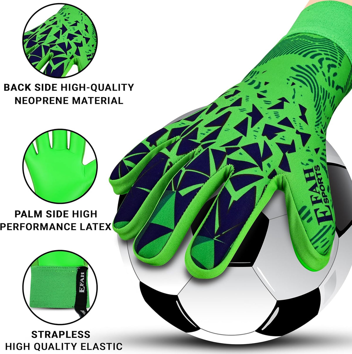 Regine Switzerland Soccer Goalkeeper Gloves - Strong Grip Protection for Kids & Adults | Youth Sizes Available