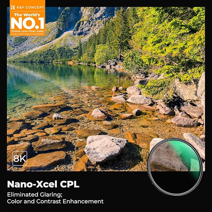 40.5mm Circular Polarizers Filter, K&F CONCEPT 40.5MM Circular Polarizer Filter