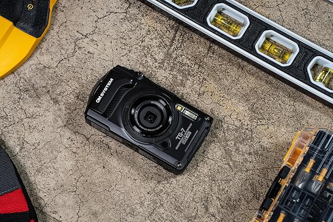 OM SYSTEM Olympus Tough TG-7 Black Underwater Camera, Waterproof, Freeze Proof