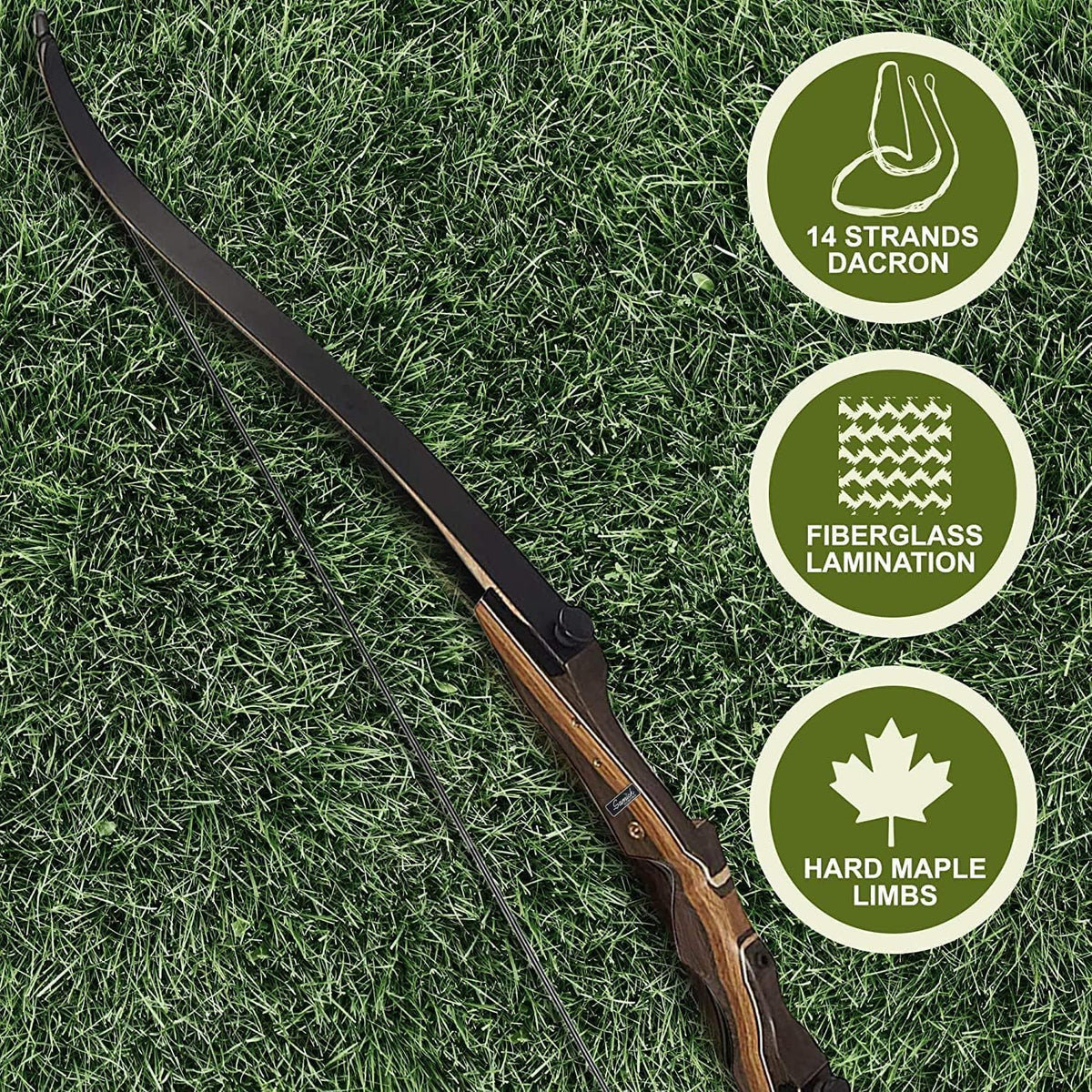 Samick Sage Takedown Recurve Bow - 62-Inch Archery Bow for Teens & Adults | Ideal for Hunting & Target Practice