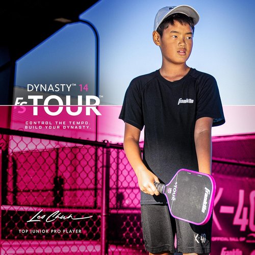 Franklin Sports Pro Pickleball Paddles - FS Tour Series Raw Carbon Fiber T700 - USA Approved - 14mm/16mm Core - Gray, Blue & Pink