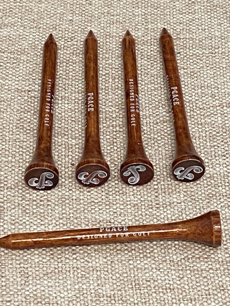 PGACE Golf TEES Bamboo Golf Tees 2-3/4 Inch (70mm) | a Pack of 100 Units of Smooth Low Friction Bamboo Golf Tees | Extra Durable | Stronger Than Wood Golf Tees | Biodegradable
