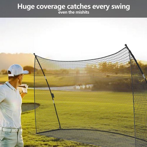 10x7 FT Golf Practice Net, Golf Hitting Nets for Backyard, Includes Carry Bag, Portable Training Golfs Equipmet Perfect for Swing and Chipping