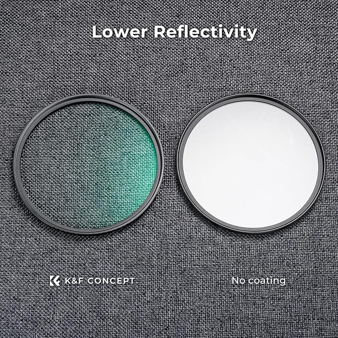 K&F CONCEPT 40.5mm Black Diffusion 1/4 Filter Mist Cinematic Effect Filter