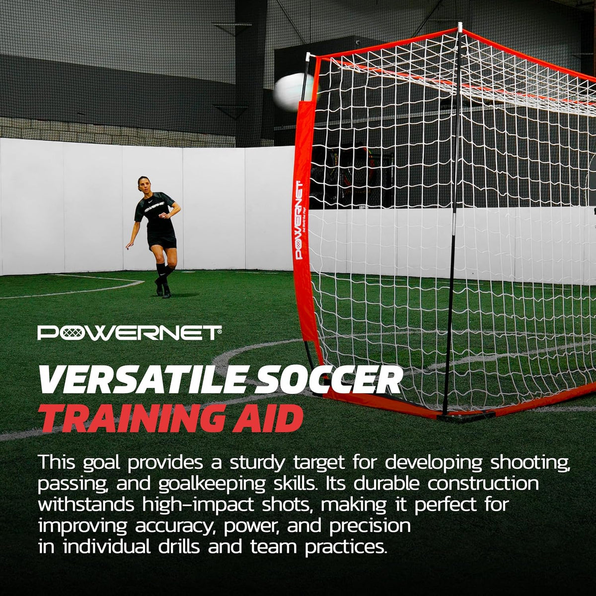 PowerNet Soccer Goal - Portable Backyard Soccer Net with Quick Setup | Multiple Sizes Available