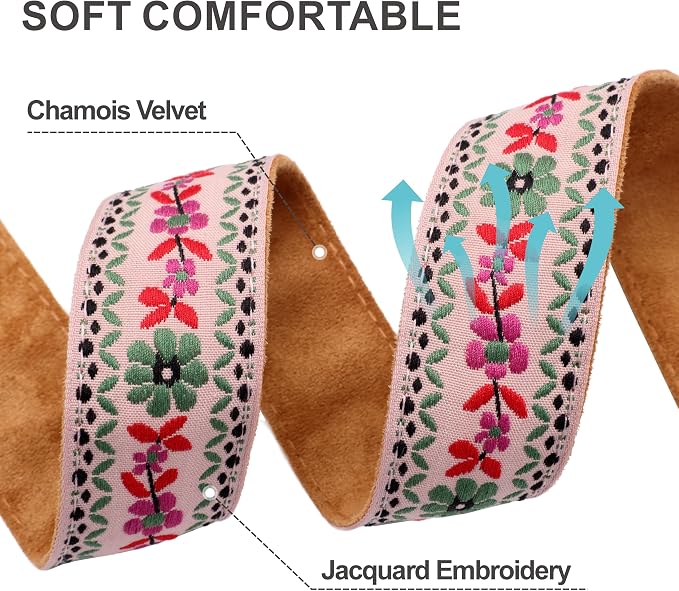 Padwa Lifestyle Embroidered Floral Camera Strap