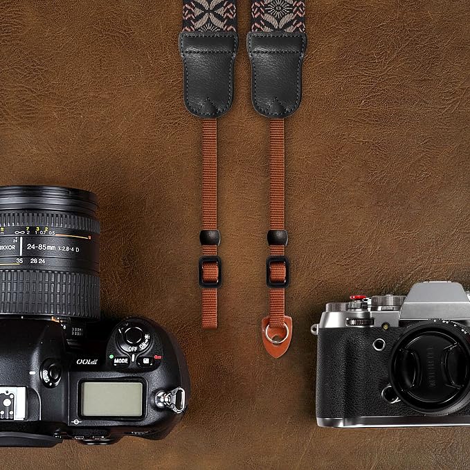 Padwa Lifestyle Mystic Grey Embroidered Camera Strap