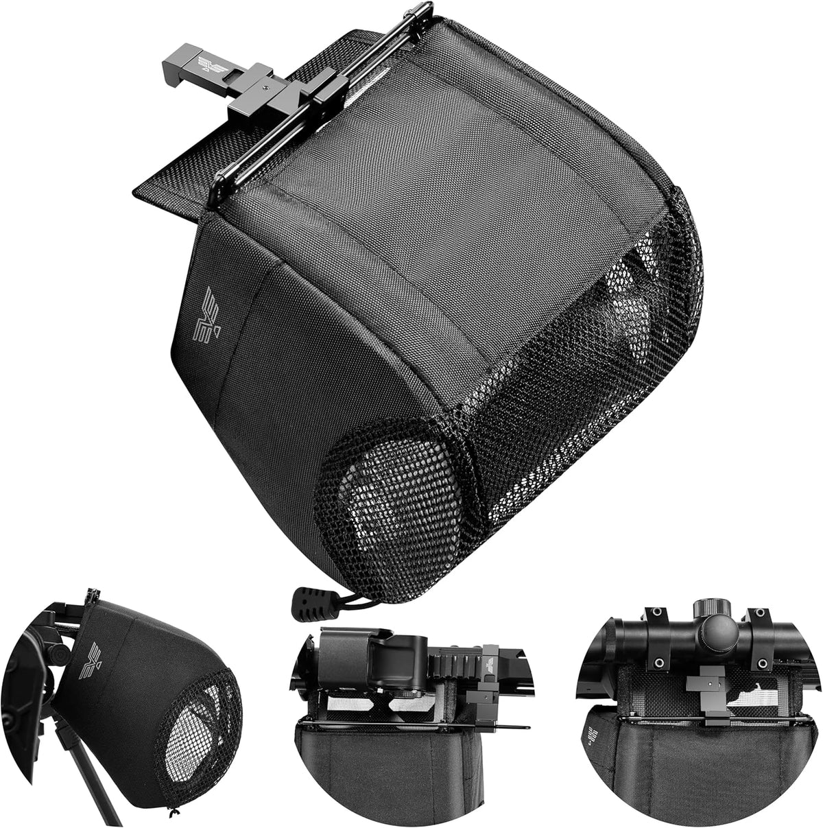 Visiofire Brass Catcher - Spring-Loaded Shell Catcher with 304SS Mesh & Zippered Bottom | Heat-Resistant Design