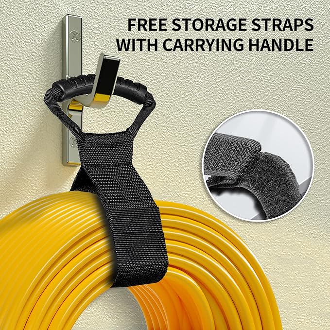 HUANCHAIN 500 ft Outdoor Extension Cord Waterproof 12/3 Gauge Heavy Duty with Lighted end, Flexible Cold-Resistant 3 Prong Electric Cord Outside, 15Amp 1875W 12AWG SJTW, Yellow, ETL