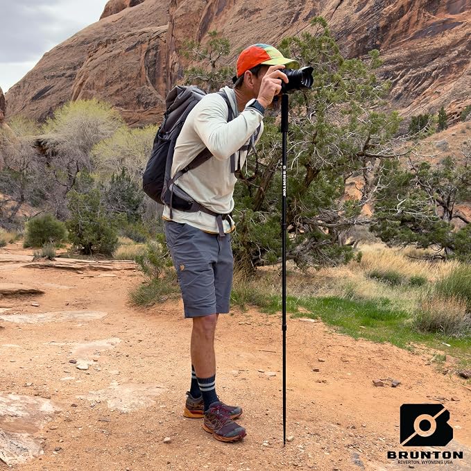 Brunton TBrunton Trekking Pole Monopod – Adjustable Aluminum Walking Staff &