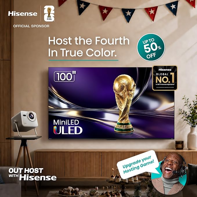 Hisense 65" Class QD7 Series Mini-LED 4K UHD Smart Fire TV (65QD7QF, 2025 Model) - QLED, HDR10+, Dolby Vision, Dolby Atmos, Game Mode Plus, ALLM, Alexa Built in with Voice Remote, Streaming TV, Black