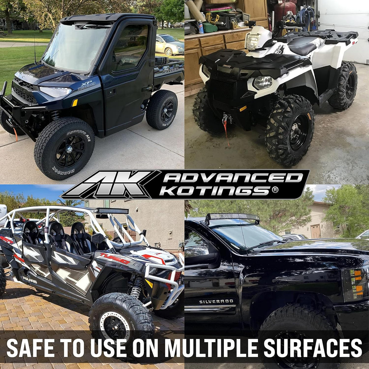 Advanced Kotings All Purpose Cleaner | Interior or Exterior Spray for Cars, ATVs, UTVs, Dirt Bikes, Motorcycles and More | Removes Dirt, Oil, Grime and Shines Surfaces | 16 fl oz Spray - 2 Pack