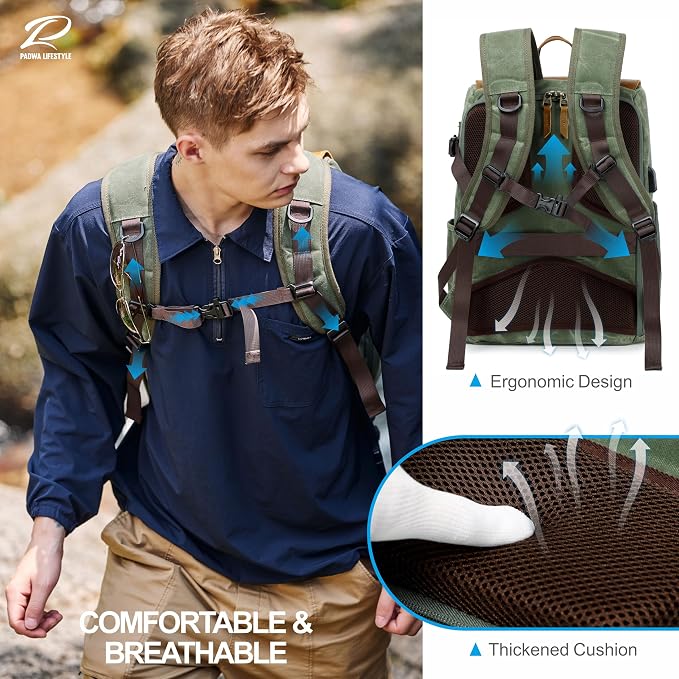 Padwa Lifestyle Green Camera Backpack