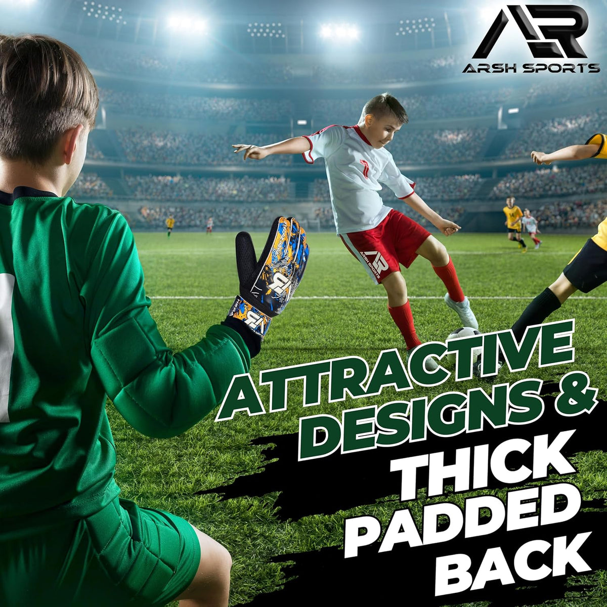 Regine Switzerland Soccer Goalie Gloves - Strong Grip Football Goalkeeper Gloves for Kids & Adults