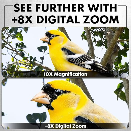 Minolta 10x25 Digital Night Vision Monocular w/Built-in 4K HD Video Camera