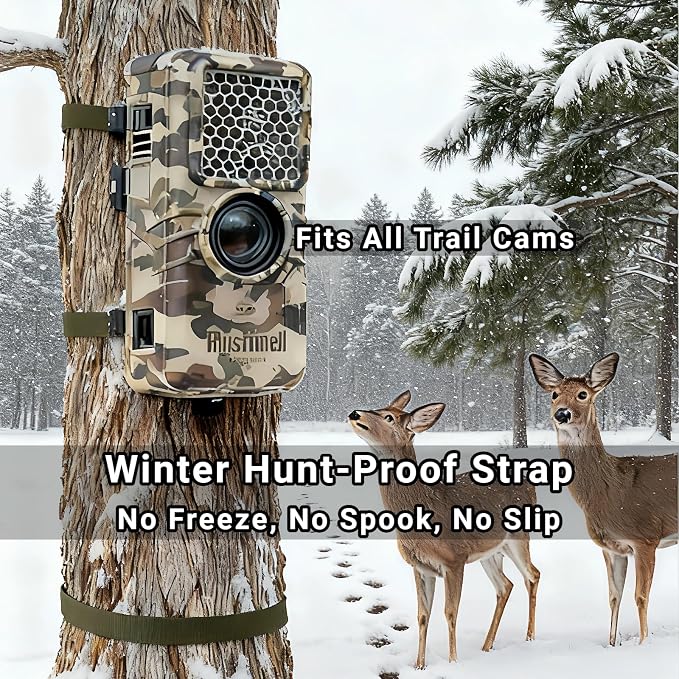 Heavy Duty Trail Camera Strap 4-Pack – 440lbs Adjustable Nylon Straps