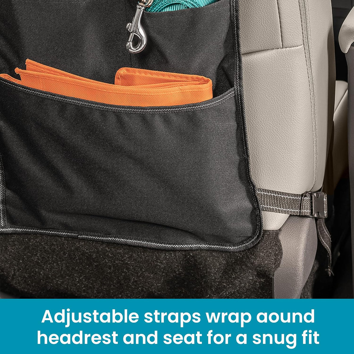 High Road Seatback Car Storage Organizer and Seat Protector with 7 Pockets