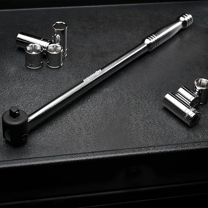 EPAuto 3/8 Inch Drive by 17.5" Length Breaker Bar, CR-V Steel