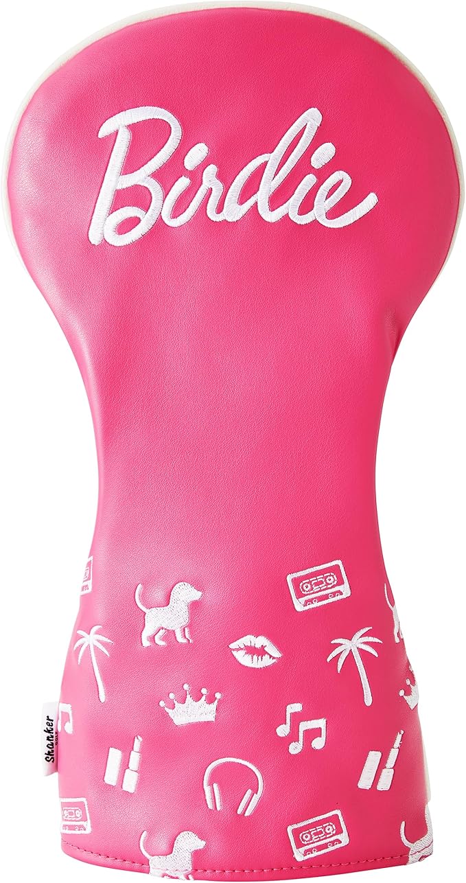 Shanker Golf Headcover - Birdie Funny Headcovers - Tour Grade PU Leather - Great Joke Golf Gift for Women - Perfect Funny Gift for Female Golfers