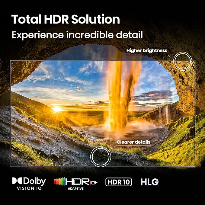 Hisense 65" U8 Series ULED Mini-LED 4K UHD Smart Google TV (65U8QG) - QLED, Native 165Hz, VRR 288, Up to LD5600, 5000 Nits, HDR10+, Dolby Vision IQ · Atmos, IMAX Enhanced, 4.1.2 Ch Audio