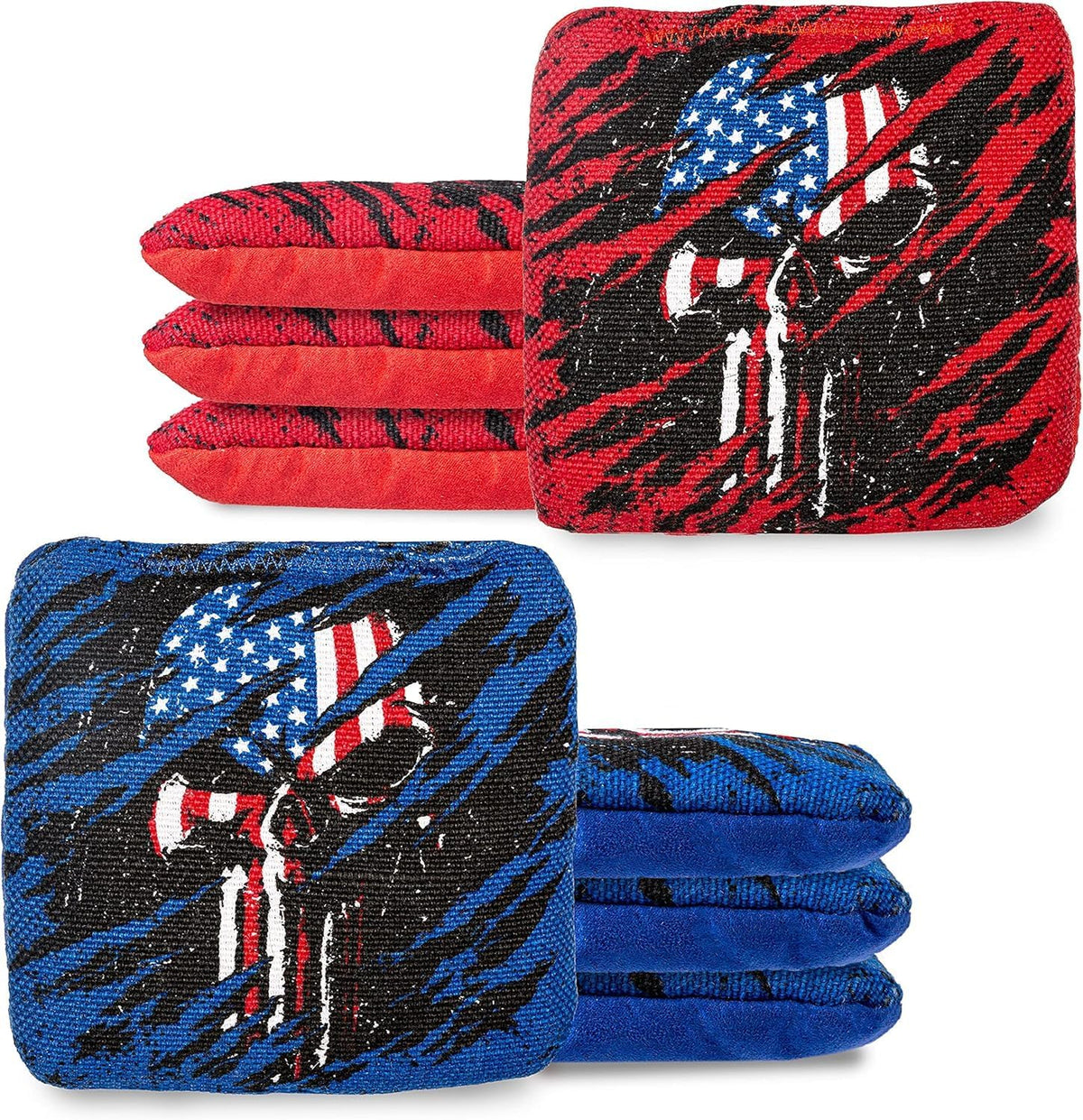 Play Platoon Pro Cornhole Bags - Set of 8 Professional Dual-Sided Slick & Sticky Bags | Tournament Series