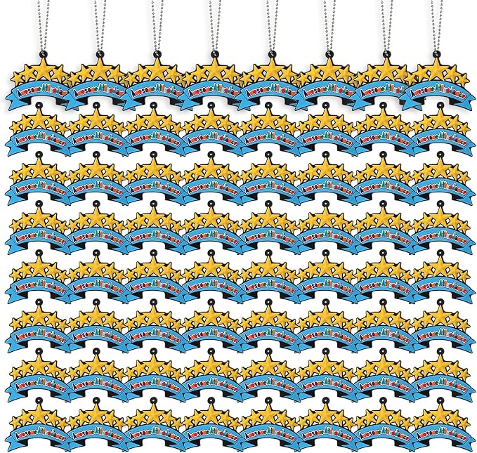 200 Pcs Awesome Attendance Silicone Tags
