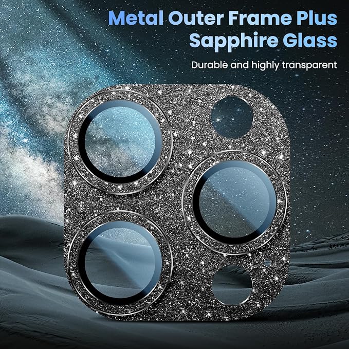 Uyiton Compatible with iPhone 16 Pro/iPhone 16 Pro Max Camera Lens Protector