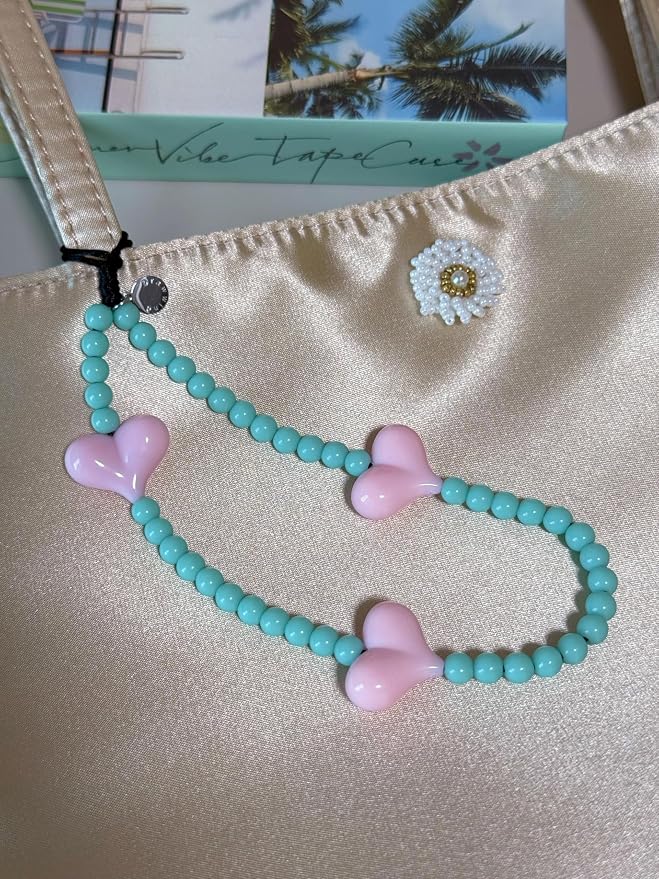 Drawwind Phone Charm Beaded Wristlet Strap Universal Cell Phone Lanyard Cute