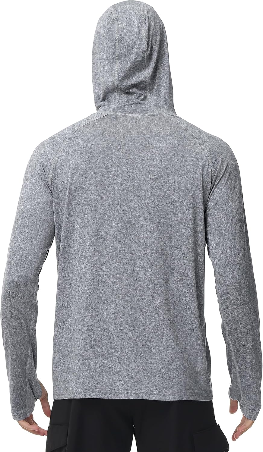 Roadbox Men's Fishing Shirt - UPF 50+ Long Sleeve UV Protection Hoodie for Hiking & Running