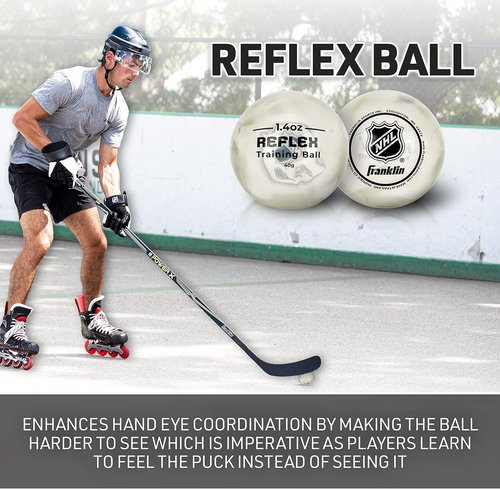 Franklin Sports NHL Hockey Stick Handling Balls - Weighted Mini Training Aids for Speed & Skill Practice