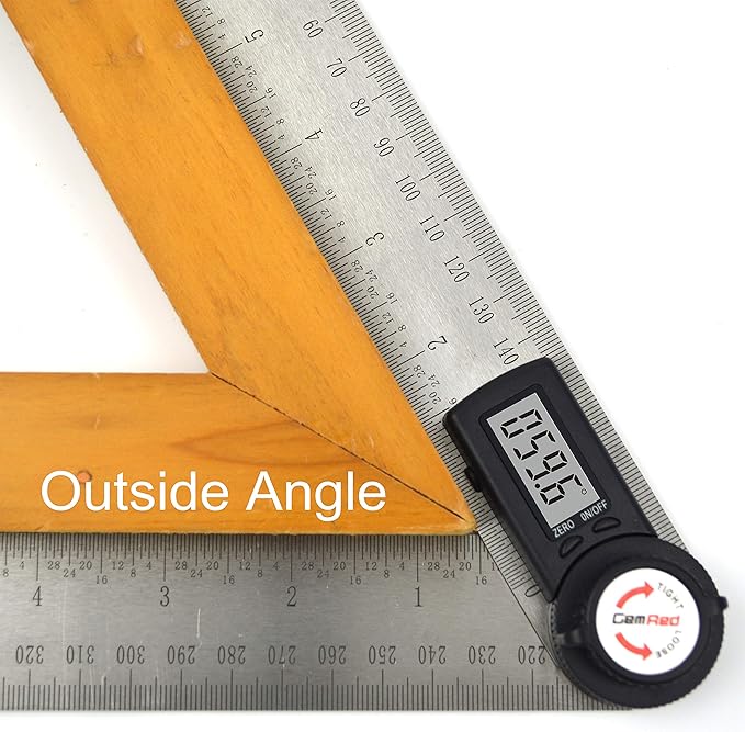 GemRed 82305 Digital Angle Finder Protractor Stainless Steel