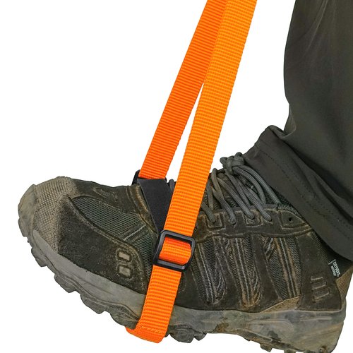 GM CLIMBING Orange Foot Loop Ascender Sling Adjustable for Rope Ascending Climbing Arborist Caving Aid Climbing Gear SRT Rope Walking Frog Setup