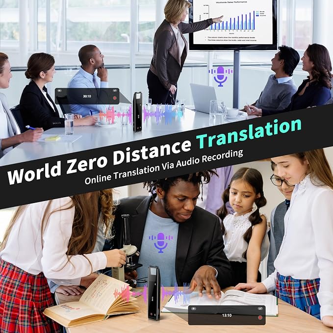 Scan Pen Translator for 142 Languages, Instant 2-Way Voice & Text Translation