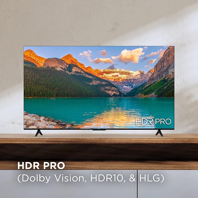 TCL 55-Inch Class S4 4K LED Smart TV with Google (55S450G, 2023 Model), Dolby Vision, HDR Pro, Atmos, Assistant Built-in Voice Remote, Works Alexa, Streaming UHD Television