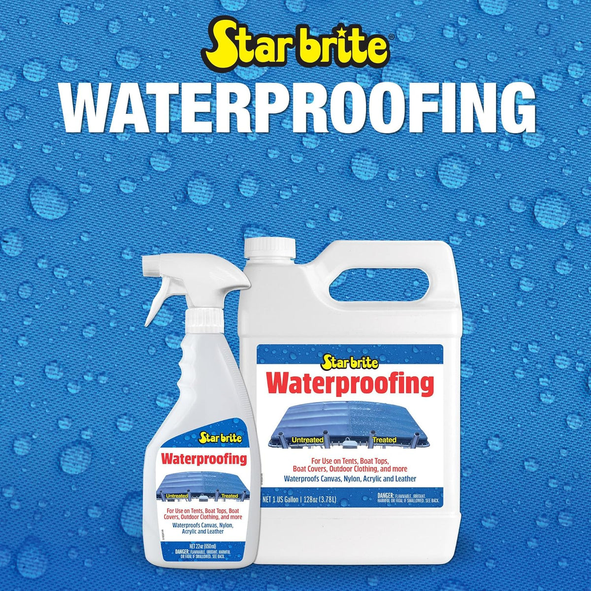 Star Brite Waterproofing Spray - UV Protection & Stain Repellent for Boat Covers, Tents & More