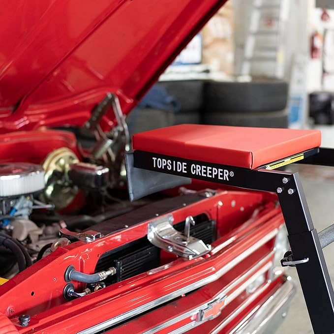 Traxion 3-100 Foldable Topside Automotive Engine Creeper, Red & Black 3-102 Topside Creeper Tool Tray