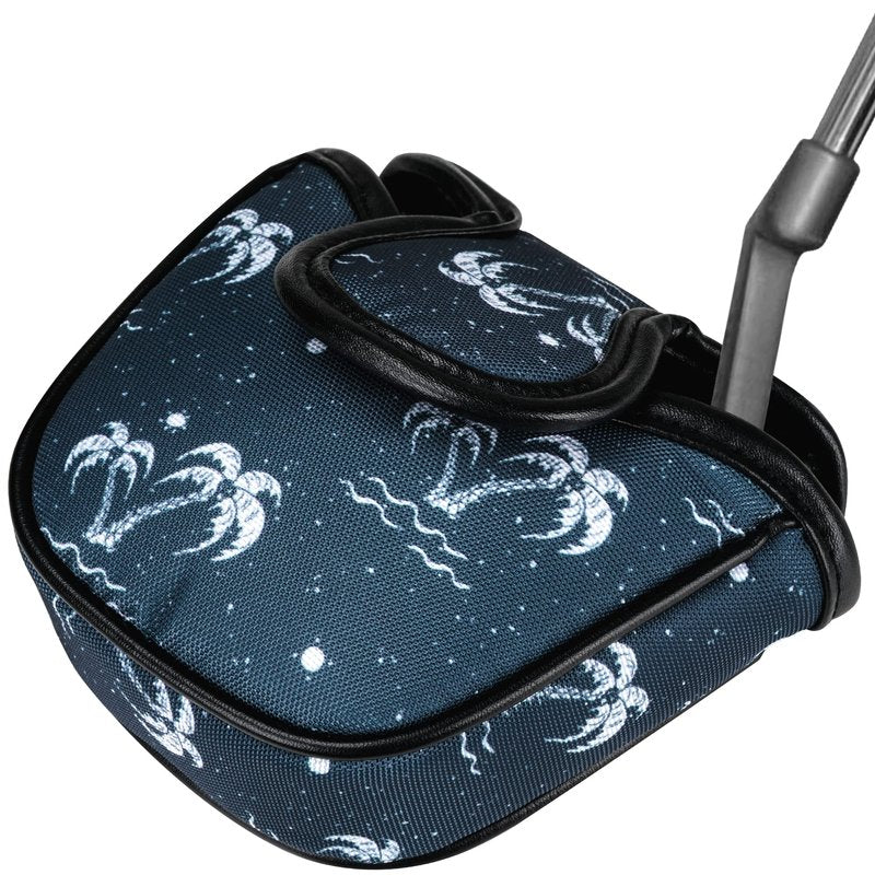 VIXYN Mallet Putter Cover - Cool Mallet Putter Headcover - Magnetic Fleeced Lined Head Covers to Protect Your Golf Clubs (Flamin (Palm Springs)