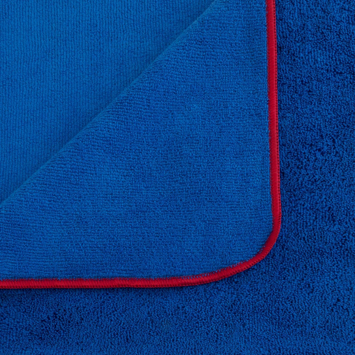 Detailer's Preference Dual Pile 400 GSM Microfiber Towels with Red Trim, All-Purpose Terry Weave Cleaning Cloths for Auto, Home, Boat, Scratch-Free & Reusable, 16x24 Inches, 12-Pack