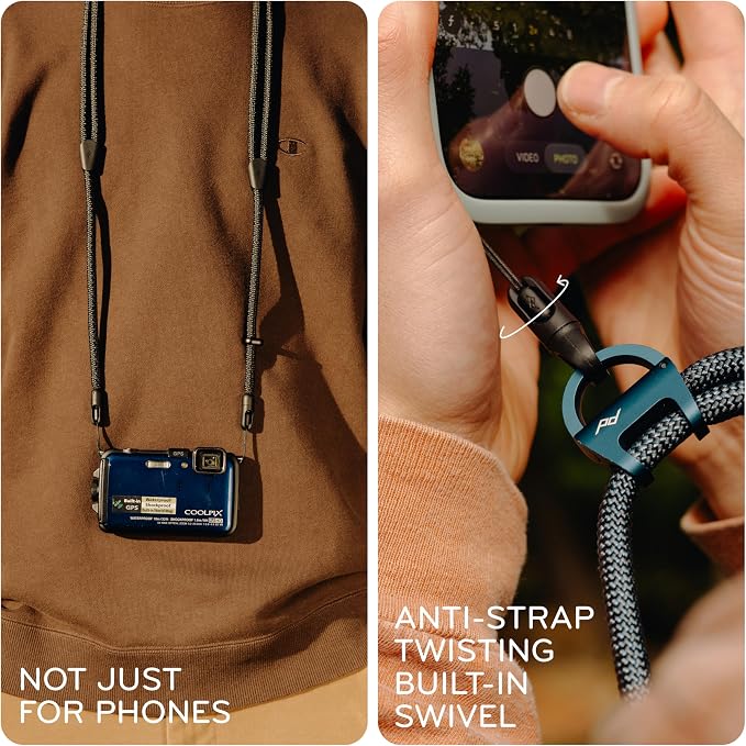 Peak Design Mobile Crossbody Strap, Adjustable Quick-Connect Phone Strap