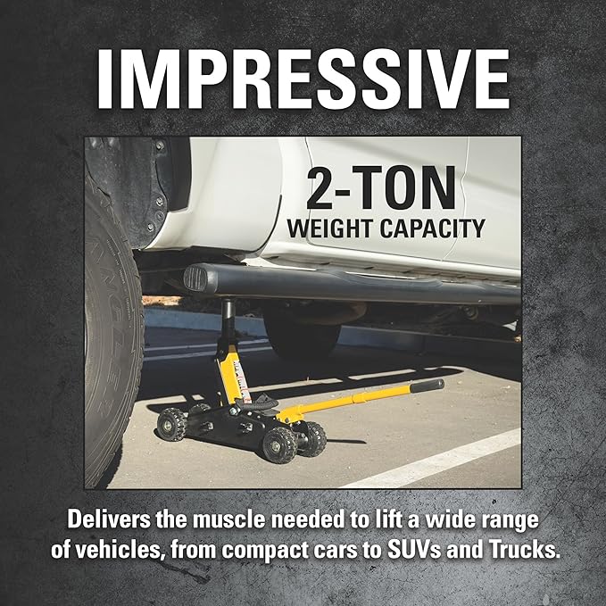 Cat Wheelie Off-Road Trolley Jack, 2 Ton, Portable, Oversized Wheels for Rugged Terrain - 980883ECE