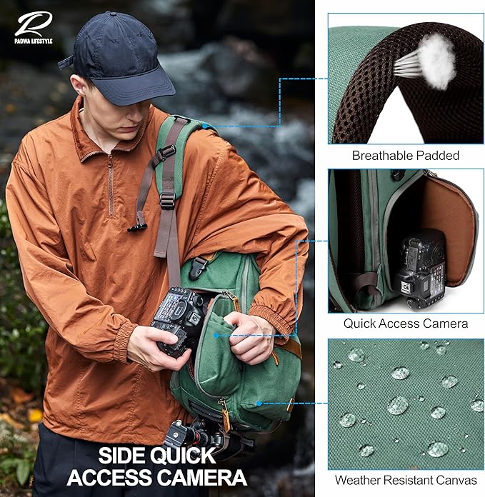 Padwa Lifestyle Green Camera Backpack