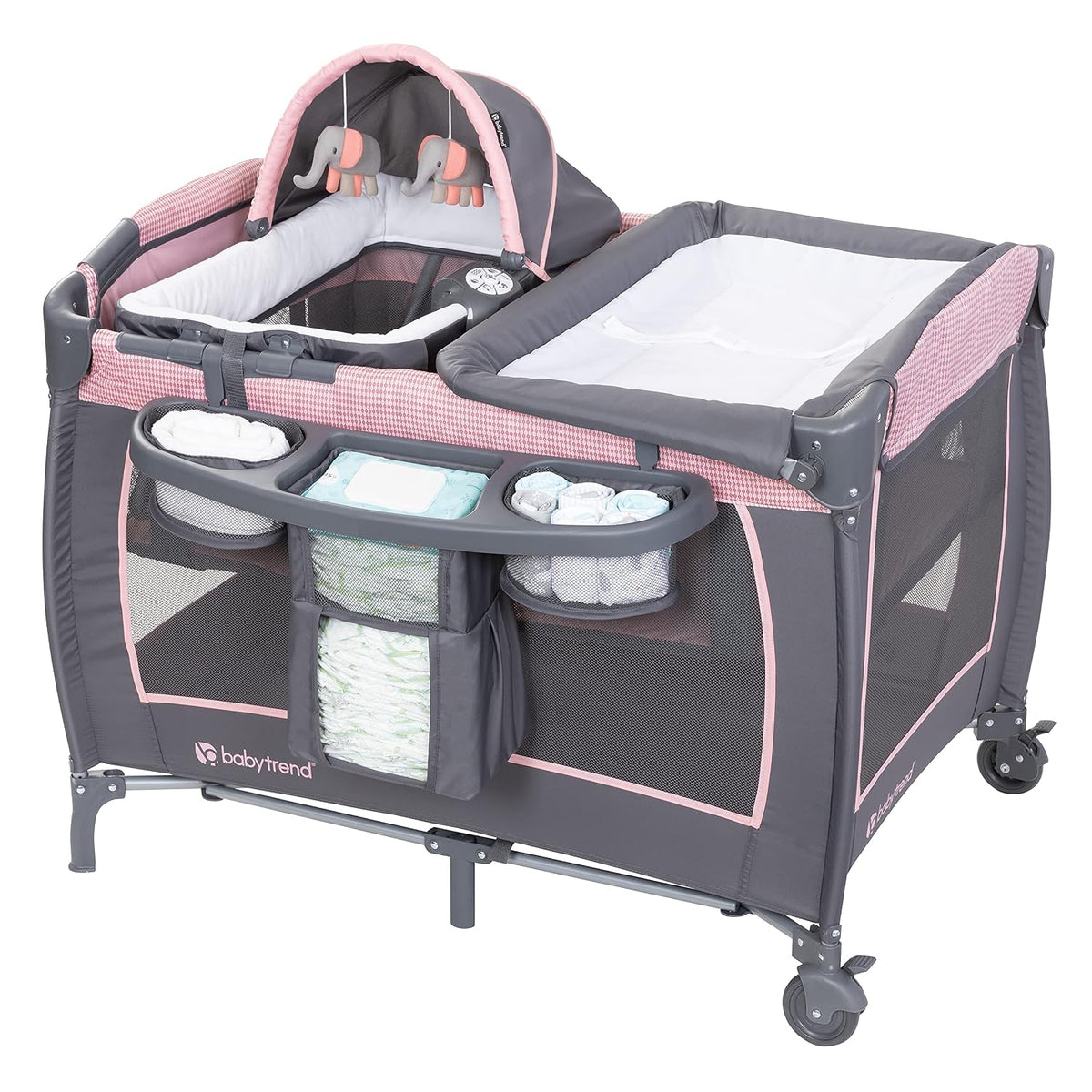 Baby Trend Passport Switch Modular Travel System, Bassinet & Lil Snooze Deluxe III Nursery Center
