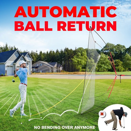 Golf Practice Net Hitting Netting for Backyard Portable Driving Range Golf Cage Indoor Golf Net 10' X 10'