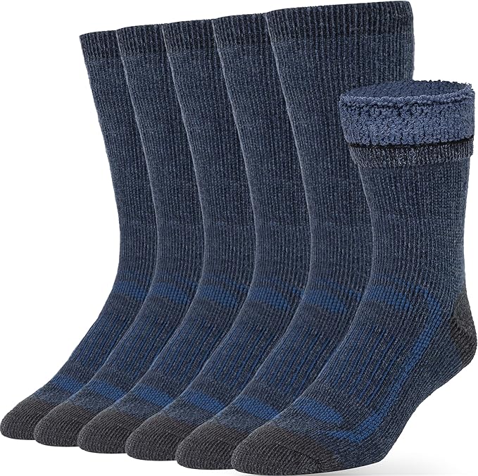 Alvada Warm Thermal Wool Socks for Winter Moisture Wicking and Breathable Cozy Boot Socks