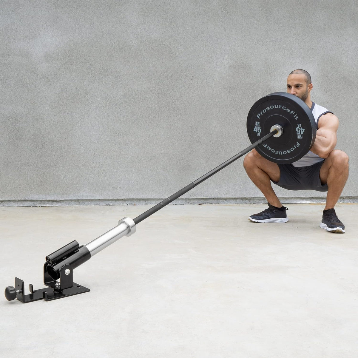 Skiennix T-Bar Row Platform - 360° Swivel for 1” & 2” Olympic Bars - Enhance Your Workout