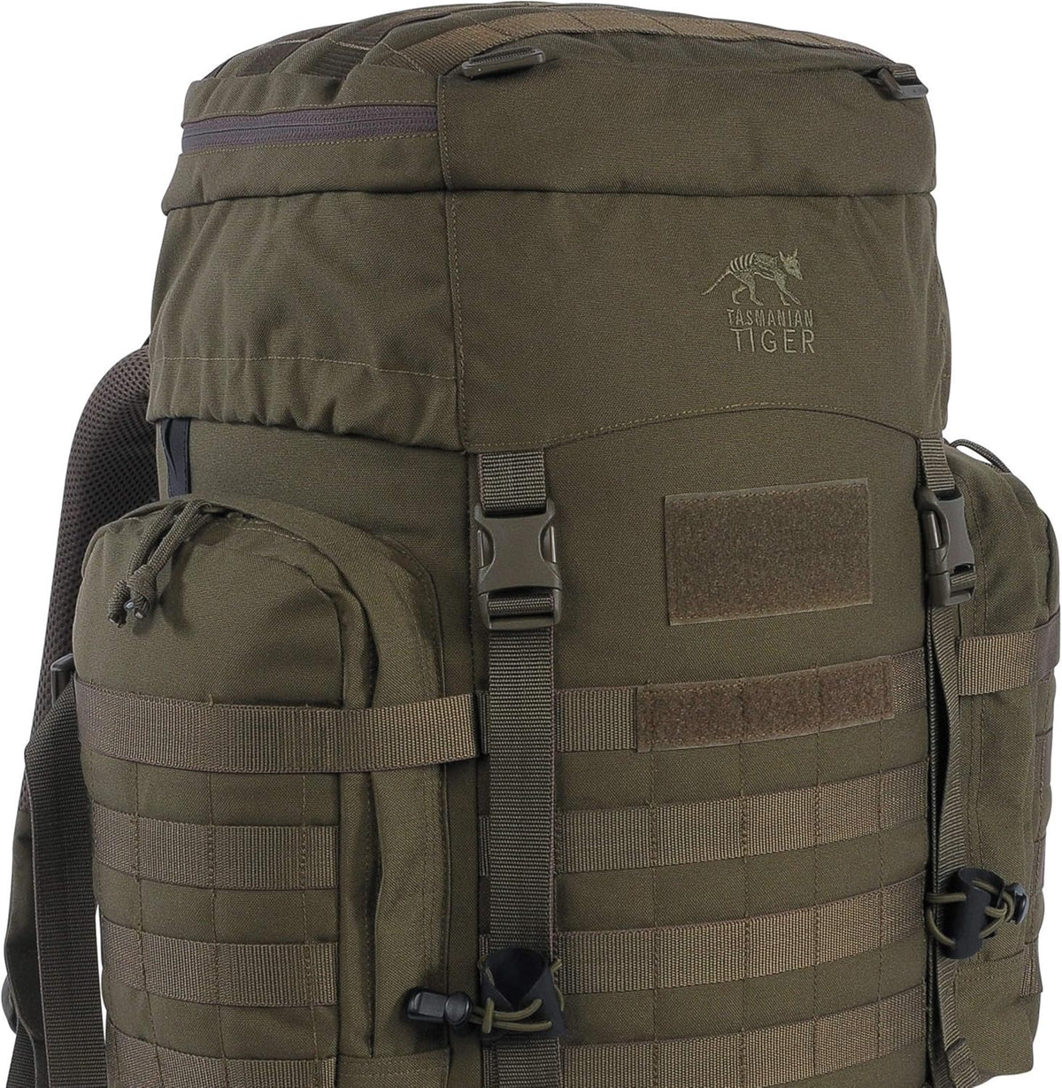 Tasmanian Tiger Raid Tactical Backpack MKIII - 52-Liter V2 Plus Carrying System with MOLLE System and Detachable Hip Strap, Olive - 52 Liter